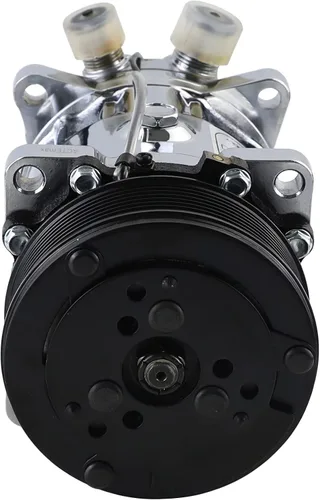 Miniatura 5 de Compresor universal del A/C con PV8 embrague Sanden 508 5H14 R134A correa serpentina cromada