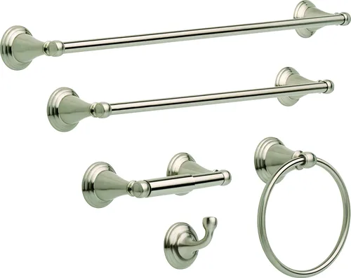 Miniatura 4 de Delta 79646-SS Windemere, Anillo para toalla, Accesorio de baño, 79646-SS Acero inoxidable brillante