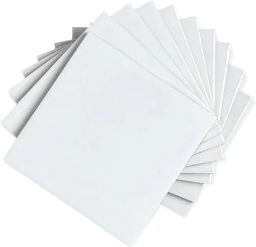 Miniatura 23 de Tenedos - Caja de 10 piezas para azulejos de cerámica brillantes de 4 1/4 pulgadas, para pared de baño y cocina, acabado brillante, aspecto clásico