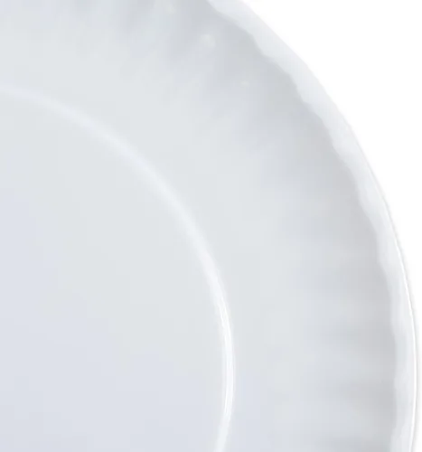 Miniatura 3 de DII Plato redondo de melamina reutilizable de 9 pulgadas para fiesta o picnic, juego de 12, blanco