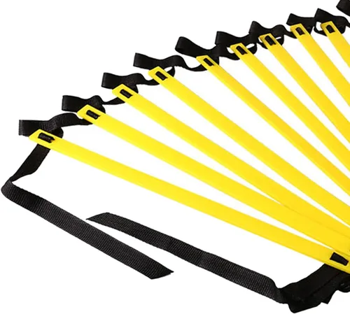 Miniatura 3 de kowaku Escalera de agilidad, accesorio de fitness de fútbol, equipo de entrenamiento de velocidad de fútbol ajustable, escalera de velocidad