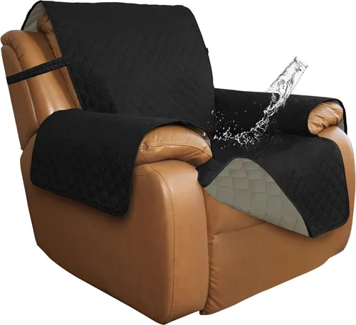 Miniatura 20 de ISSUNTEX Fundas de sofá de dos plazas con doble protección 100% impermeables para sala de estar, fundas para sofá de 2 cojines, protector de muebles