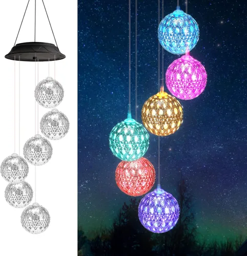 Miniatura 12 de Regalos de cumpleaños para mujeres, mamá, abuela, regalos de jardinería para mujeres, campanillas de viento solares de ángel para exteriores