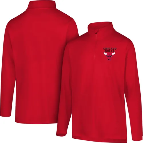 Ultra Game Camiseta oficial de la NBA de manga larga con cremallera corta para hombre Color del equipo