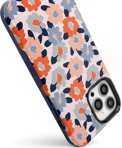 Miniatura 3 de Casely Funda para iPhone 13 Pro Campo de flores Floral pastel Diseño protector audaz Compatible con MagSafe