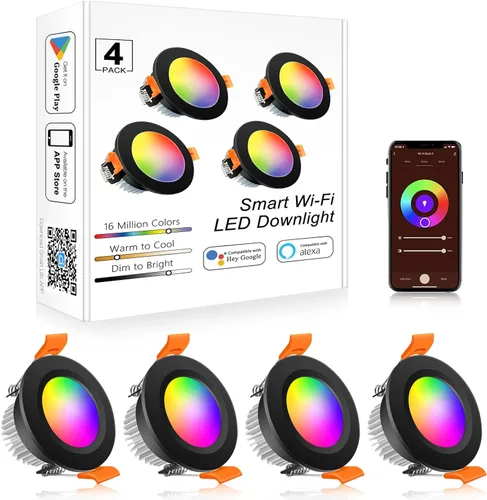 Miniatura 16 de Iluminación LED empotrable de 2 pulgadas, luz Downlight regulable de 3 W (equivalente a halógeno de 35 W), CRI80, luz de techo blanca natural