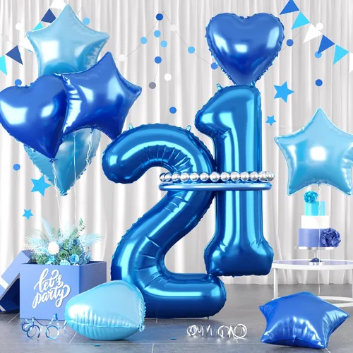 Miniatura 33 de Globos dorados de color champán con el número 11, globos de oro claro, globo de aluminio dorado con forma de corazón con estrella y globo largo