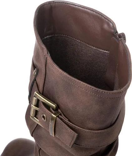 Miniatura 3 de GLOBALWIN Botas de vestir a media pantorrilla para mujer, botas de motociclista para mujer