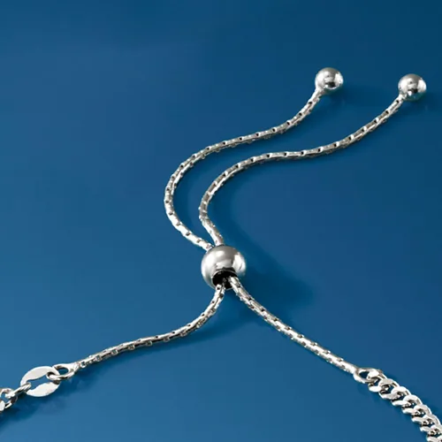 Miniatura 8 de Ross-Simons Pulsera de plata de ley italiana personalizada Id Bolo, Plata de ley, no conocido
