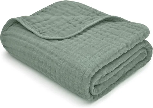 Miniatura 29 de Comfy Cubs - Manta de muselina para bebés, recién nacidos y niños pequeños, 6 capas algodón suave ligero, grande 40 x 40 pulgadas, transpirable