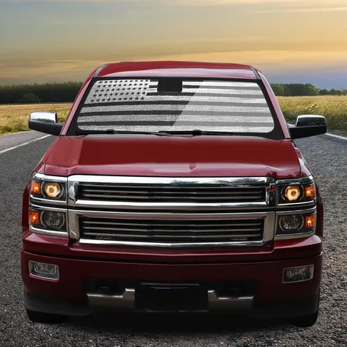 Miniatura 6 de RT-TCZ Parasol para parabrisas, protector térmico para ventana, parasol para GMC Sierra 2014, 2015, 2016, 2017, para Chevy Silverado 2014-2017
