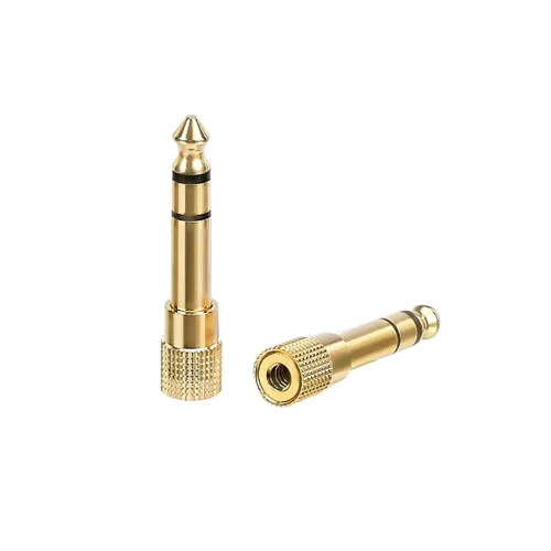Miniatura 4 de Amazon Basics Chapado en oro 0.250 in 1/4 macho a 0.138 in 1/8 hembra audio estéreo adaptador de auriculares - 2