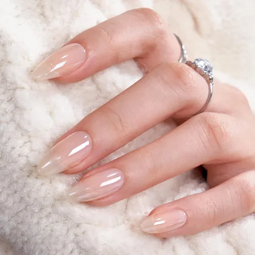 Miniatura 33 de BTArtbox Uñas Postizas Blancas Cortas a Presión - Uñas Postizas de Gel Suave en Forma de Almendra, Uñas Blancas con Pegamento para Uñas, Uñas