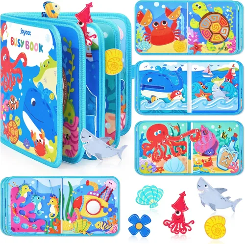 Miniatura 10 de Libro Activo JoyCat Granja para Niños Pequeños de 1 a 3 años - Regalos para Niños y Niñas de 1 Año, Libro de Actividades Educativas y Tranquilas