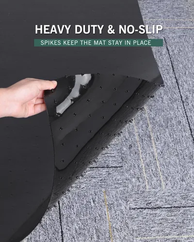 Miniatura 6 de Tapete grande para silla de oficina para alfombra, 36" x 48" antideslizante impermeable para silla de escritorio para sillas con ruedas, protector
