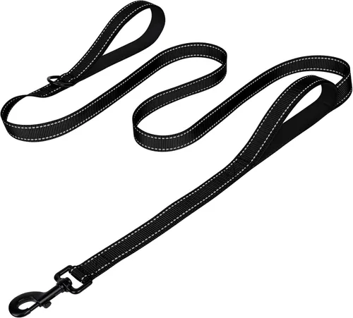 Joytale - Correa resistente para perros grandes que tiran, doble asa para control de tráfico, correas reflectantes de doble cara para perros grandes