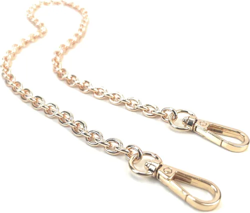 Miniatura 9 de Correas de metal para monedero, reemplazo de cadena para bolso cruzado de hombro, axila, cadena de rastro, Dorado antiguo