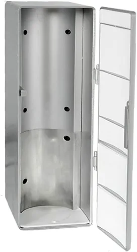 Miniatura 4 de Riloer 1 mini refrigerador USB de doble uso magnético, caliente y frío para 5 V 10 W enfriamiento 46.4-48.2 °F, calefacción 104.0-149.0 °F, plata