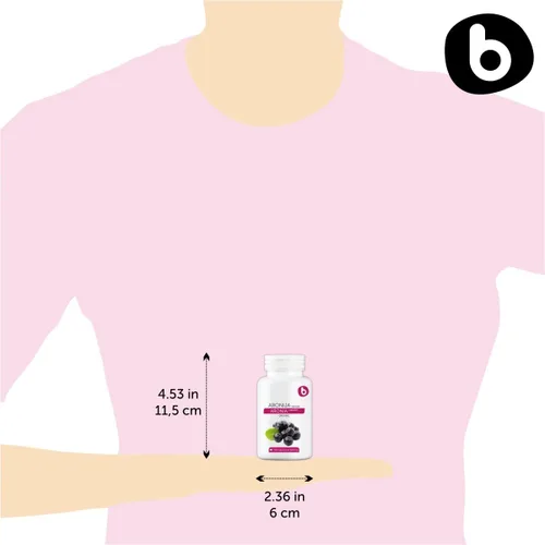 Miniatura 7 de Cápsulas orgánicas de bayas de Aronia – Suplemento de chokeberry negro con antocianinas y polifenoles naturales – Apoya el sistema inmunológico