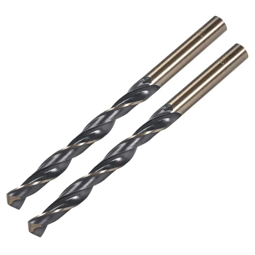 Miniatura 20 de uxcell 24 brocas de vástago recto, 0.118 in, titanio dorado y nitruro negro, acero de alta velocidad (HSS) 4341 con vástago de 0.118 in