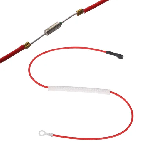 Miniatura 19 de MECCANIXITY Fusible universal de temperatura para olla de arrocera, 158.0 °F 10 A 250 V Fusible térmico de metal con terminal y terminal de anillo