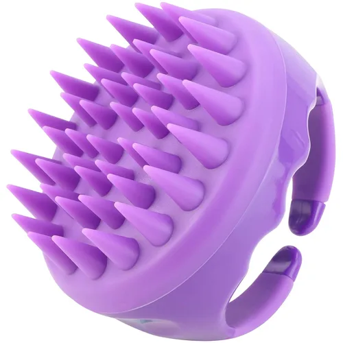 Miniatura 7 de BTYMS Cepillo De Champú De Cuero Cabelludo De Silicona Para El Cabello Cepillo De Limpieza Exfoliante Cepillo De Limpieza Para La Ducha - Rosa