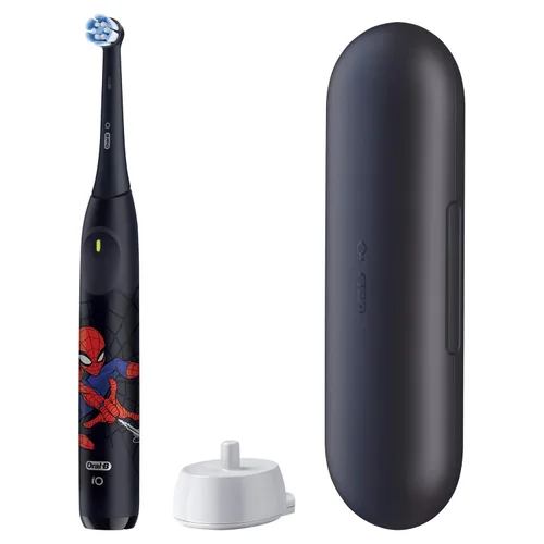 Miniatura 11 de Oral-B iO Kids Limitada Cepillo de dientes eléctrico recargable, Spiderman con 1 Cabezal de Cuidado Suave - Sensor Automático de Presión