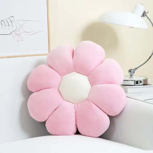 sioloc Almohada de Flor, Almohada Decorativa con Forma de Flor Cojín de Trasero Cojín de Suelo, Cojín de Asiento, Decoración Bonita de Habitación y