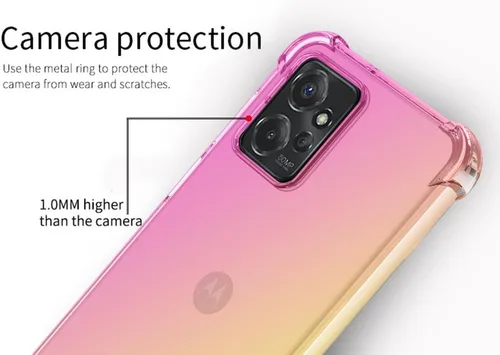 Miniatura 3 de Osophter Funda para Moto G Play 4G 2024, Motorola G Play 2024 para mujeres y niñas, con protector de pantalla, esquinas reforzadas, poliuretano oro