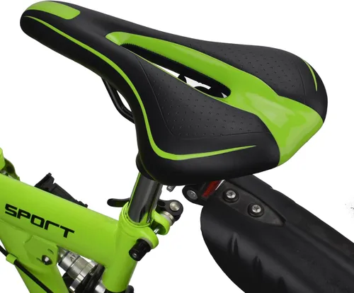 Miniatura 2 de Sillín de bicicleta de montaña duradero Negro y Verde