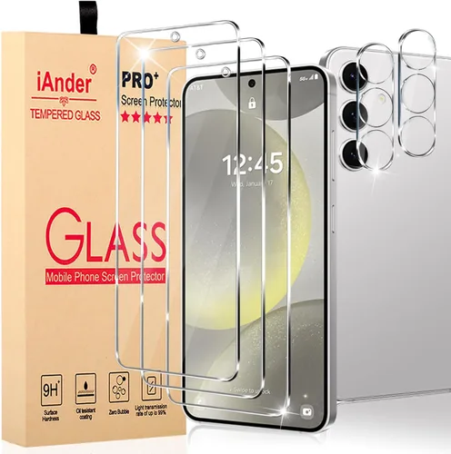 Miniatura 6 de Paquete de 2 protectores de pantalla de vidrio para Galaxy S8 Plus [bandeja de fácil instalación], protector de pantalla curvado 3D