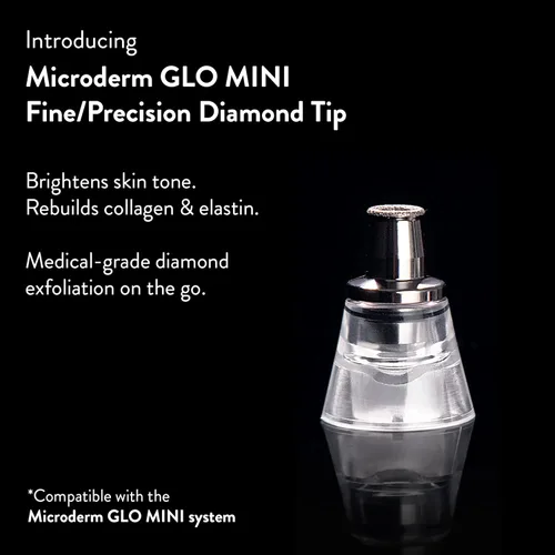Miniatura 2 de Microderm GLO Microderm GLO - Puntas de microdermoabrasión de diamante de primera calidad, accesorios de acero inoxidable de grado médico