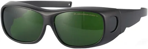 Miniatura 2 de FreeMascot IPL Glasses 200nm-2000nm Laser Eye Protection Glasses for Tanning, Laser Hair Removal, Red Light Therapy (Green)