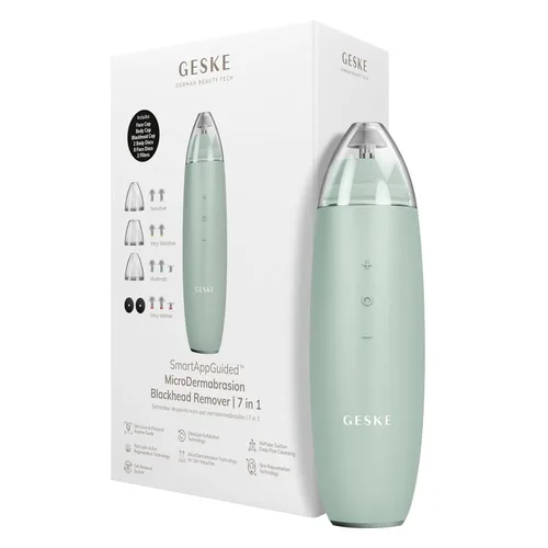 Miniatura 19 de GESKE SmartAppGuided™ MicroDermabrasion Blackhead Remover 7 en 1 Removedor de puntos negros Limpiador eléctrico de poros Innovadora taza