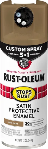 Miniatura 14 de Rust-Oleum 376855 - Pintura en aerosol antióxido personalizada 5 en 1, 12 onzas, color negro mate, (paquete de 1)