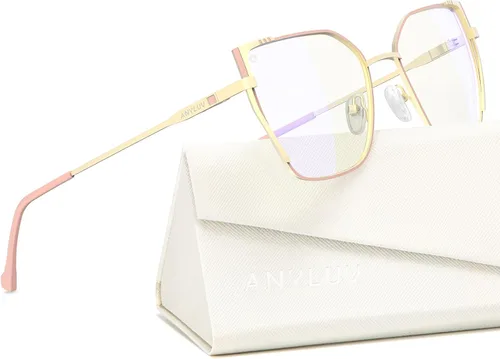 Miniatura 51 de ANYLUV Gafas de luz azul para mujeres y hombres, lentes de bloqueo de luz azul para mujer, anteojos de computadora antifatiga ocular
