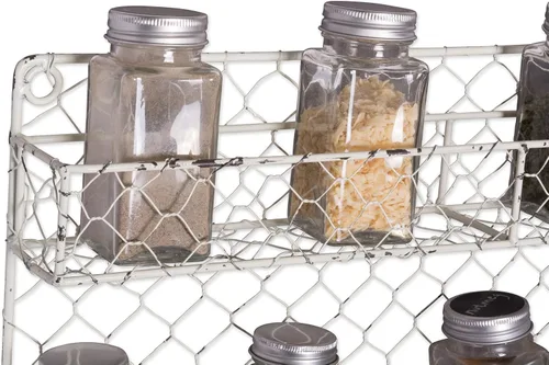 Miniatura 4 de Almacenador de cocina y despensa de metal Home Traditions., especiero de 3 niveles