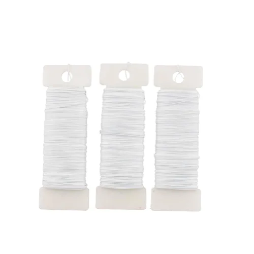 Miniatura 19 de HAHIYO Alambre Negro de Calibre 22 - 1 Rollo, 38 Yardas (115 Pies) Alambre Floral Flexible para Manualidades, Coronas de Navidad, Arreglos