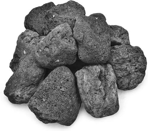 Miniatura 13 de Stanbroil Gránulos de roca de lava – Paisajismo decorativo para cuencos de fuego, hogueras, juegos de troncos de gas, chimeneas interiores