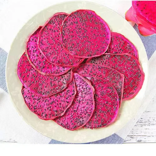 Miniatura 3 de Chips secos de fruta de dragón 7,05 oz bocadillos secos Pitaya Chips de fruta de dragón rojo 7.05 oz