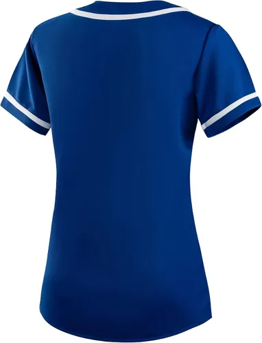 Miniatura 2 de EALER BJW80 Series Women's Baseball Jersey Softball Jersey Button Down Shirts