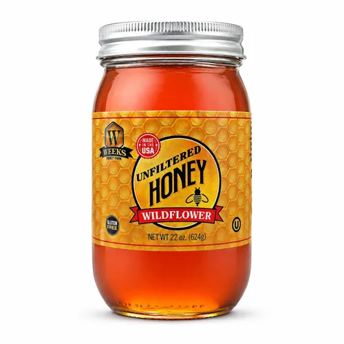 Miniatura 15 de WEEKS HONEY Jarra de miel de flores silvestres, 48 onzas