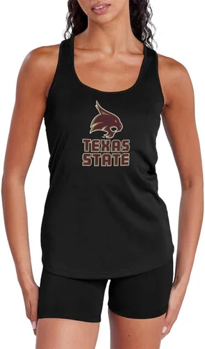 Miniatura 352 de Camiseta deportiva sin mangas oficial de NCAA Collegiate para mujer, con espalda cruzada, colección con logotipo primario