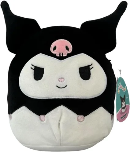 Squishmallows - Peluche Kellytoy oficial, escuadrón Sanrio, de felpa blanda y aplastable, juguete de animal de peluche (Kuromi, 8 pulgadas)