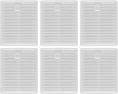 Paquete de 6 filtros HEPA de repuesto Q7 M5/M5+ compatibles con aspiradora robot Roborock Q7 L5/Q7 L5+, kit de accesorios, filtro vertical, filtros
