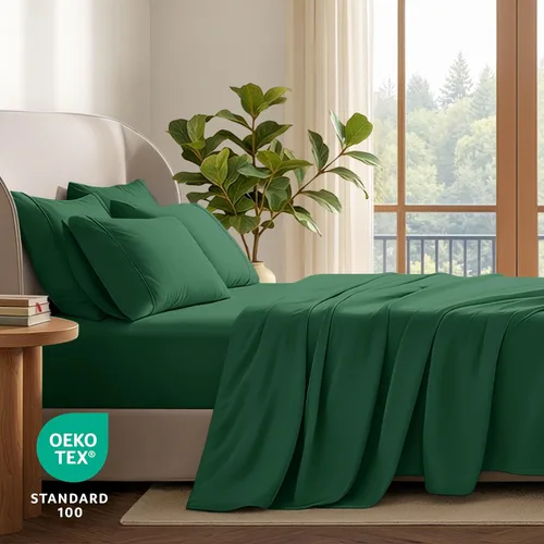 Miniatura 46 de Bare Home Hotel Luxury - Juego de sábanas tamaño individual, extra suave, 4 piezas, bolsillos profundos, ajuste fácil, refrescante y transpirable