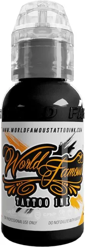 Miniatura 18 de World Famous - Tinta negra opaca para tatuaje, ultra fina, de larga duración para forro, sombreado y maquillaje permanente, suministros de tatuaje
