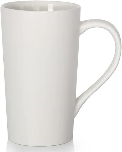 Miniatura 6 de Taza de Café de 20 Onzas Extra Grande, M007, Taza Alta Grande de Cerámica Lisa para Café con Leche, Capuchino y Té con Asa para Papá, Hombres