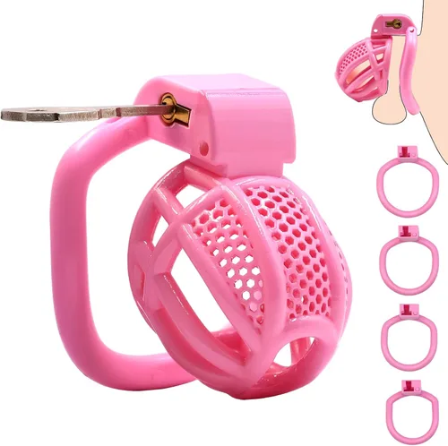 Miniatura 13 de Jaula de castidad masculina para el pene - Jaula de castidad para hombre, ejercicio de pene impreso en 3D, equipo de bondage negro, ligero, juguete