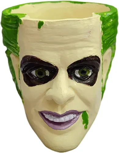 Miniatura 8 de Macetero de película de terror, decoración de Halloween, mini cabeza aterradora, calavera divertida, maceta de zombi, maceteros góticos únicos